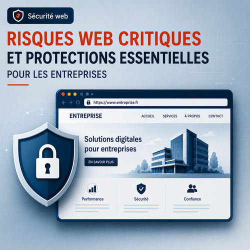 Illustration des principaux points de vigilance liés à la sécurité site web et à la cybersécurité