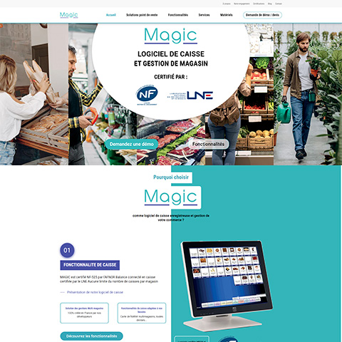 Site Computer Associés logiciel de caisse